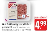 Hackfleisch gemischt Angebote von Gut & Günstig bei EDEKA Bietigheim-Bissingen für 4,99 €