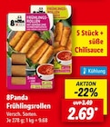 Frühlingsrollen im Lidl Prospekt Frühlingsrollen von 8Panda im aktuellen Lidl Prospekt für 2,69 €