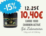 Carbo 1000 Charbon Activé - SFB LABORATOIRES en promo chez Naturalia Carbo 1000 Charbon Activé - SFB LABORATOIRES dans le catalogue Naturalia