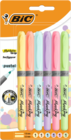 6 SURLIGNEURS PASTEL GRIP BIC - BIC - Auchan Hypermarché à Nice 6 SURLIGNEURS PASTEL GRIP BIC - BIC en promo chez Auchan Hypermarché Nice à 2,00 €