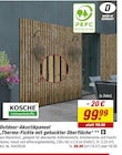Outdoor-Akustikpaneel „Thermo-Fichte mit gehackter Oberfläche“ von Kosche im aktuellen toom Baumarkt Prospekt