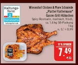 Platter Flattermann Ganzes Grill-Hähnchen von Wiesenhof Chicken & More Schmiede im aktuellen Marktkauf Prospekt