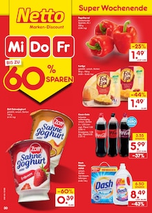 Coca Cola im Netto Marken-Discount Prospekt "Aktuelle Angebote" mit 72 Seiten (Halberstadt)
