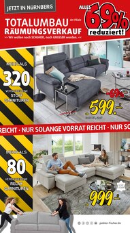 Couch im aktuellen Polstermöbel Fischer Prospekt (Erlangen) Couch im Polstermöbel Fischer Prospekt "RÄUMUNGSVERKAUF" mit 11 Seiten (Erlangen)