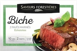 2 Pavés de Biche Marinés à l'Échalote - SAVEURS FORESTIÈRES à 6,90 € dans le catalogue Intermarché Hyper