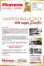 Flamme Möbel Prospekt "JAHRESFINALE 2019", 8 Seiten, für Baiersdorf, 01.11.2019 - 23.11.2019 Flamme Möbel Prospekt "JAHRESFINALE 2019", 8 Seiten, für Baiersdorf, 01.11.2019 - 23.11.2019