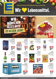 EDEKA Prospekt für Rauhenebrach: Wir lieben Lebensmittel!, 4 Seiten, 29.12.2025 - 03.01.2026