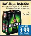 Pils im Angebot bei EDEKA in Gießen Pils Angebote von Beck's bei EDEKA Gießen für 3,99 €