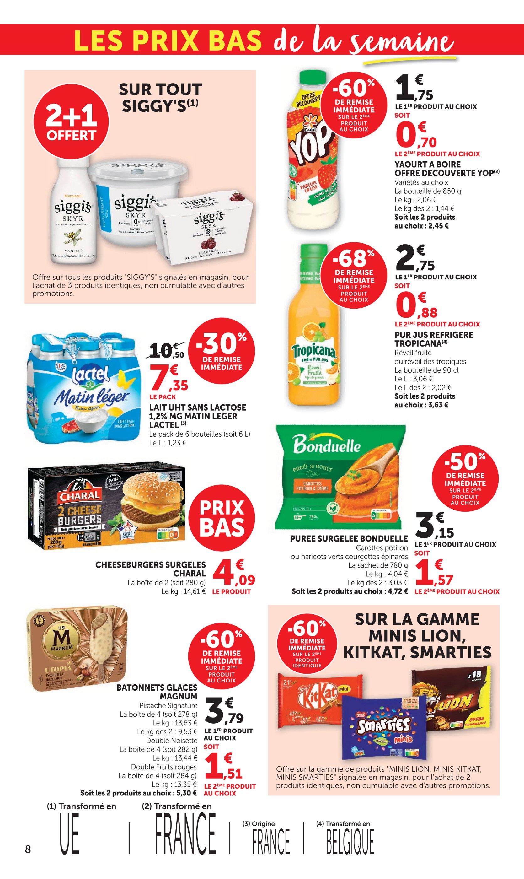 Promos Lait dans le catalogue "Halloween À PRIX BAS" de U Express Lait en promo dans le catalogue U Express à la page 8