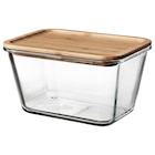 + Vorratsbehälter mit Deckel rechteckig Glas/Bambus 1.8 l Angebote von IKEA 365+ bei IKEA Pirna für 8,49 €