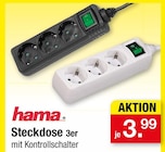 Steckdose 3er mit Kontrollschalter im Angebot bei Zimmermann in Laatzen Steckdose 3er mit Kontrollschalter Angebote von Hama bei Zimmermann Laatzen für 3,99 €