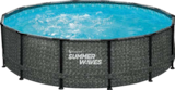 Frame Pool „Dark Herringbone Print Elite“ Angebote von Summer Waves bei Globus-Baumarkt Hoyerswerda für 199,00 €