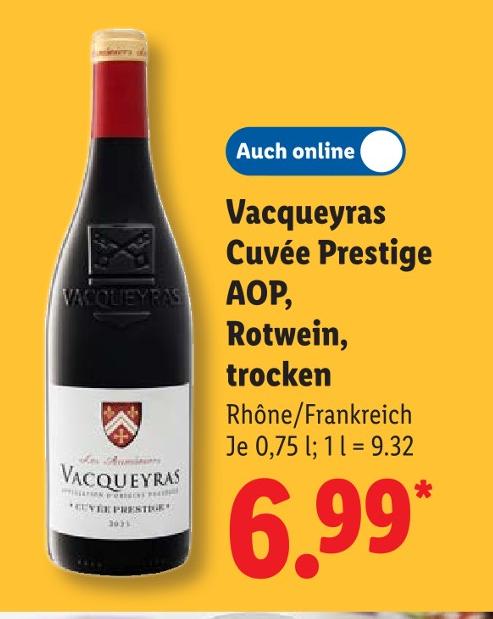 Cuvée Prestige AOP, Rotwein, trocken
