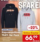Kapuzenpullover Tiley, 2er Pack Angebote von Jack & Jones bei Netto Marken-Discount Memmingen für 66,99 €
