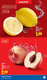 Prix et réduction Citron dans le prospectus Lidl en cours Offre Citron dans le catalogue Lidl du moment à la page 5