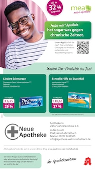 Aktueller mea - meine apotheke Prospekt "Unsere Juni-Angebote" Seite 1 von 4 Seiten für Wald-Michelbach