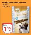 Dental Snack für Hunde im Angebot bei GLOBUS in Pirmasens Dental Snack für Hunde Angebote von GLOBUS bei GLOBUS Pirmasens für 1,15 €