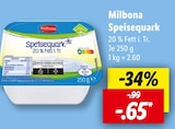 Speisequark Angebote von Milbona bei Lidl Oberhausen für 0,65 €