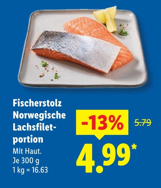 Norwegische Lachsfiletportion