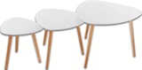 Tables café Mileo blanches - ATMOSPHERA - Intermarché Hyper à Besançon Tables café Mileo blanches - ATMOSPHERA en promo chez Intermarché Hyper Besançon à 29,90 €