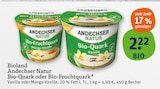 Bio-Quark Vanille im Angebot bei tegut in Ingolstadt Bio-Quark Vanille Angebote von Andechser Natur bei tegut Ingolstadt für 2,22 €