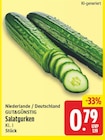 nah und gut Petershagen - Salatgurken Angebot im Prospekt Salatgurken bei nah und gut im Petershagen Prospekt für 0,79 €
