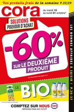 Catalogue Cora "-60% sur le deuxième produit", 44 pages, à Sceaux, 15/10/2019 - 21/10/2019 Prospectus Cora "-60% sur le deuxième produit", 44 pages, à Sceaux, 15/10/2019 - 21/10/2019