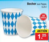 Becher im Angebot bei Zimmermann in Rüsselsheim Becher Angebote bei Zimmermann Rüsselsheim für 1,25 €
