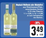 Weißwein oder Alkoholfrei von Maybach im aktuellen E center Prospekt für 3,49 €