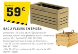 Promo Bac à fleurs en épicéa à 59,00 € dans le catalogue Tout Faire à Vannes