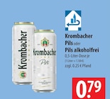 Pils Angebote von Krombacher bei famila Nordost Stralsund für 0,79 €