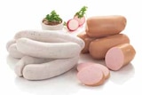 EDEKA Mitterfels - Bayerische Münchner Weißwurst oder Dicke Angebot im Prospekt Bayerische Münchner Weißwurst oder Dicke bei EDEKA im Mitterfels Prospekt für 0,97 €