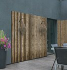 Outdoor-Akustikpaneel „Thermo-Fichte mit gehackter Oberfläche“ bei toom Baumarkt im Badra Prospekt für 99,99 €