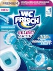 WC-Stein Türkis Selbst Aktiv Meeresfrische von WC-Frisch im aktuellen dm-drogerie markt Prospekt für 2,25 €