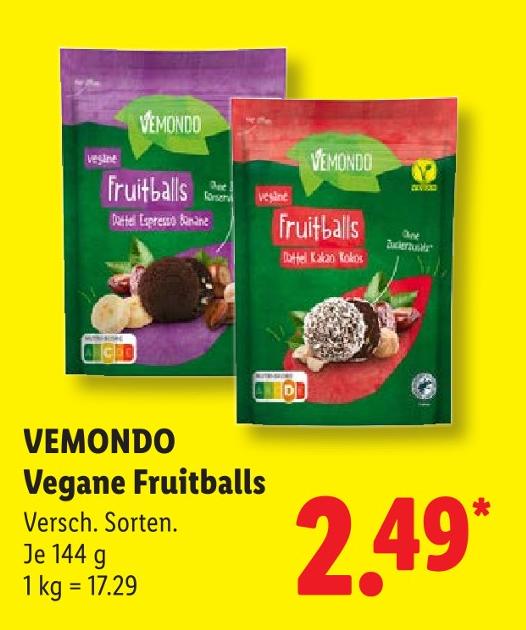 Vegane Fruitballs