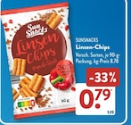 Linsen-Chips Paprika Style von Sun Snacks für 0,79 € bei ALDI SÜD im Angebot Linsen-Chips Paprika Style von Sun Snacks im aktuellen ALDI SÜD Prospekt