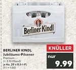 Jubiläums-Pilsener Premium von Berliner Kindl für 9,99 € bei Kaufland im Angebot Jubiläums-Pilsener Premium von Berliner Kindl im aktuellen Kaufland Prospekt