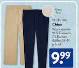 Hose im ALDI SÜD Prospekt Chino von UP2FASHION im aktuellen ALDI SÜD Prospekt für 9,99 €