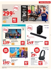 Promos Télévision dans le catalogue "SOLDES & BONS PLANS" de Auchan Hypermarché Télévision en promo dans le catalogue Auchan Hypermarché à la page 5