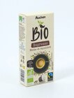 CAPSULES DE CAFÉ ESPRESSO COMPOSTABLES - AUCHAN BIO en promo à 2,57 € chez Auchan Supermarché CAPSULES DE CAFÉ ESPRESSO COMPOSTABLES - AUCHAN BIO dans le catalogue Auchan Supermarché