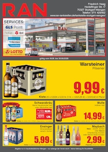 Wasser im aktuellen RAN Prospekt (Stuttgart) Wasser im RAN Prospekt "RAN" mit 2 Seiten (Stuttgart)