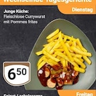Fleischlose Currywurst mit Pommes frites im Angebot bei GLOBUS in Wetzlar Fleischlose Currywurst mit Pommes frites Angebote von Junge Küche bei GLOBUS Wetzlar für 6,50 €