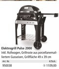 Elektrogrill Pulse 2000 von  im aktuellen Holz Possling Prospekt für 1.109,00 €