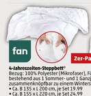 4-Jahreszeiten-Steppbett im Angebot bei Penny in Mainz 4-Jahreszeiten-Steppbett Angebote von fan bei Penny Mainz für 19,99 €
