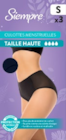 Culottes menstruelles invisibles/ taille haute/ dentelle/ classiques - SIEMPRE en promo chez Lidl Niort à 9,95 €