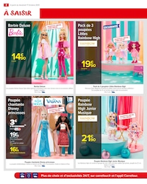Prix et réduction Poupée dans le prospectus Carrefour Market en cours Offre Poupée dans le catalogue Carrefour Market du moment à la page 4