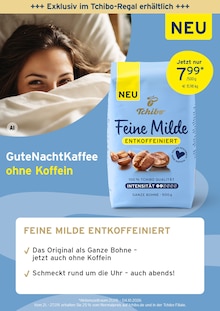 Tchibo Prospekt der aktuellen Woche, gĂĽltig von 21.09.2026 bis 04.10.2026 Aktueller Tchibo Prospekt "Voller Geschmack - ohne Koffein" mit 4 Seiten