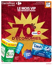 Catalogue Supermarchés Carrefour Market en cours à Arcomie et alentours, "LE MOIS VIP VERY IMPORTANT PROMOS*", 63 pages, 24/02/2026 - 08/03/2026