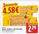 Dinkelkeks von Leibniz für 2,29 € bei E center im Angebot Dinkelkeks von Leibniz im aktuellen E center Prospekt