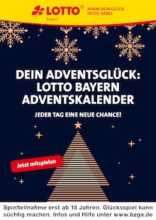 Aktueller LOTTO Bayern Prospekt "Dein Adventsglück: Lotto Bayern Adventskalender" Seite 1 von 1 Seiten